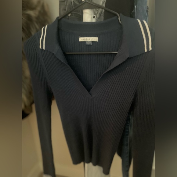 American Eagle Dark Blue Sweater - Picture 3 of 7